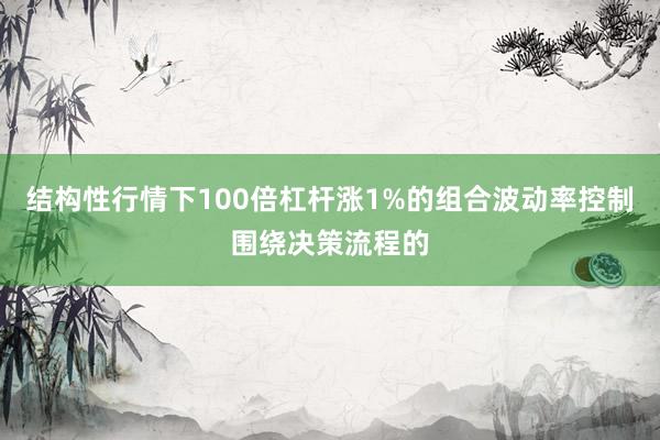 结构性行情下100倍杠杆涨1%的组合波动率控制围绕决策流程的